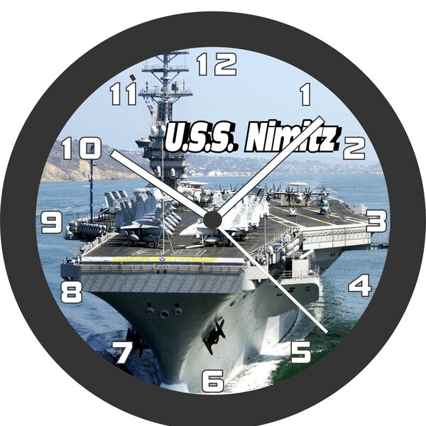 Us Navy Ship Clock Etsy