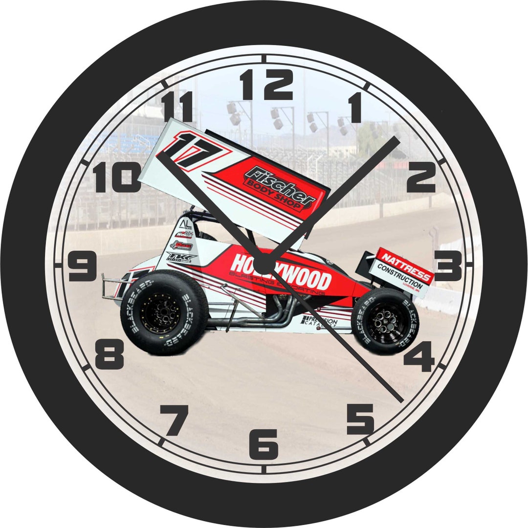 Fischer Body Shop 17 Sprint Car Wall Clockfree US Ship Etsy