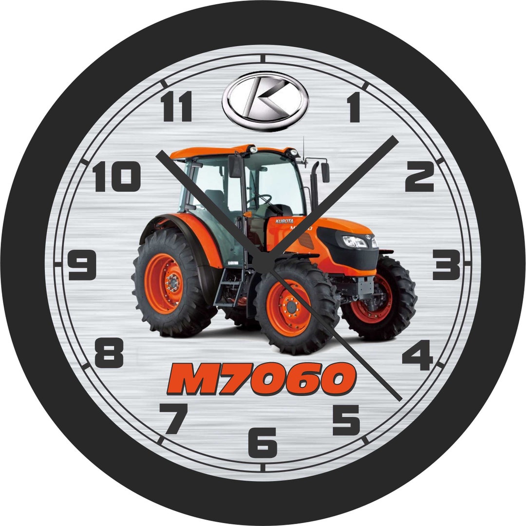 Kubota M7060 Tractor Wall Clockfree US Ship Etsy