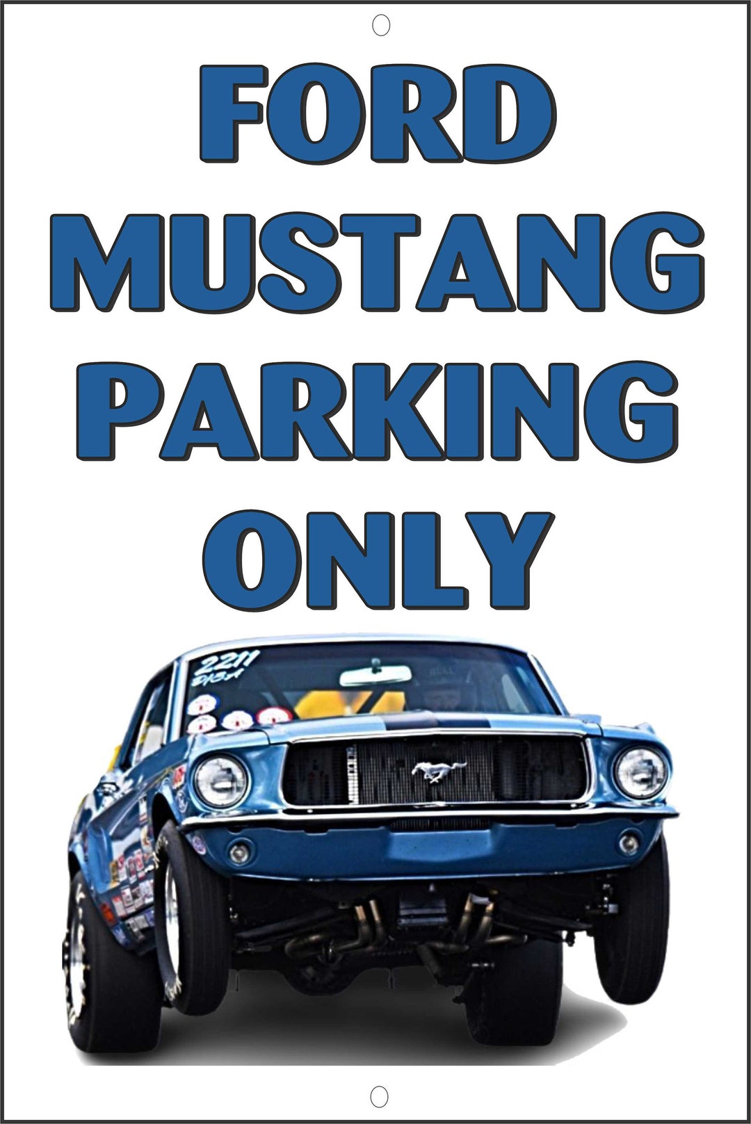 Ford Mustang Parking Only Metal Signfree US Ship Etsy