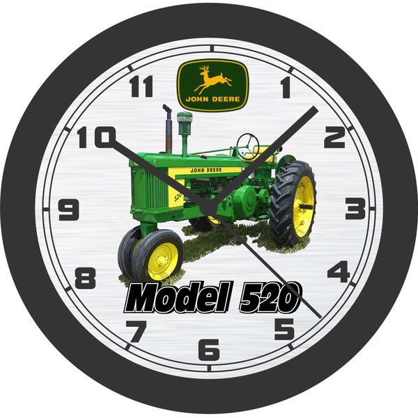 John Deere Neon Clock Etsy