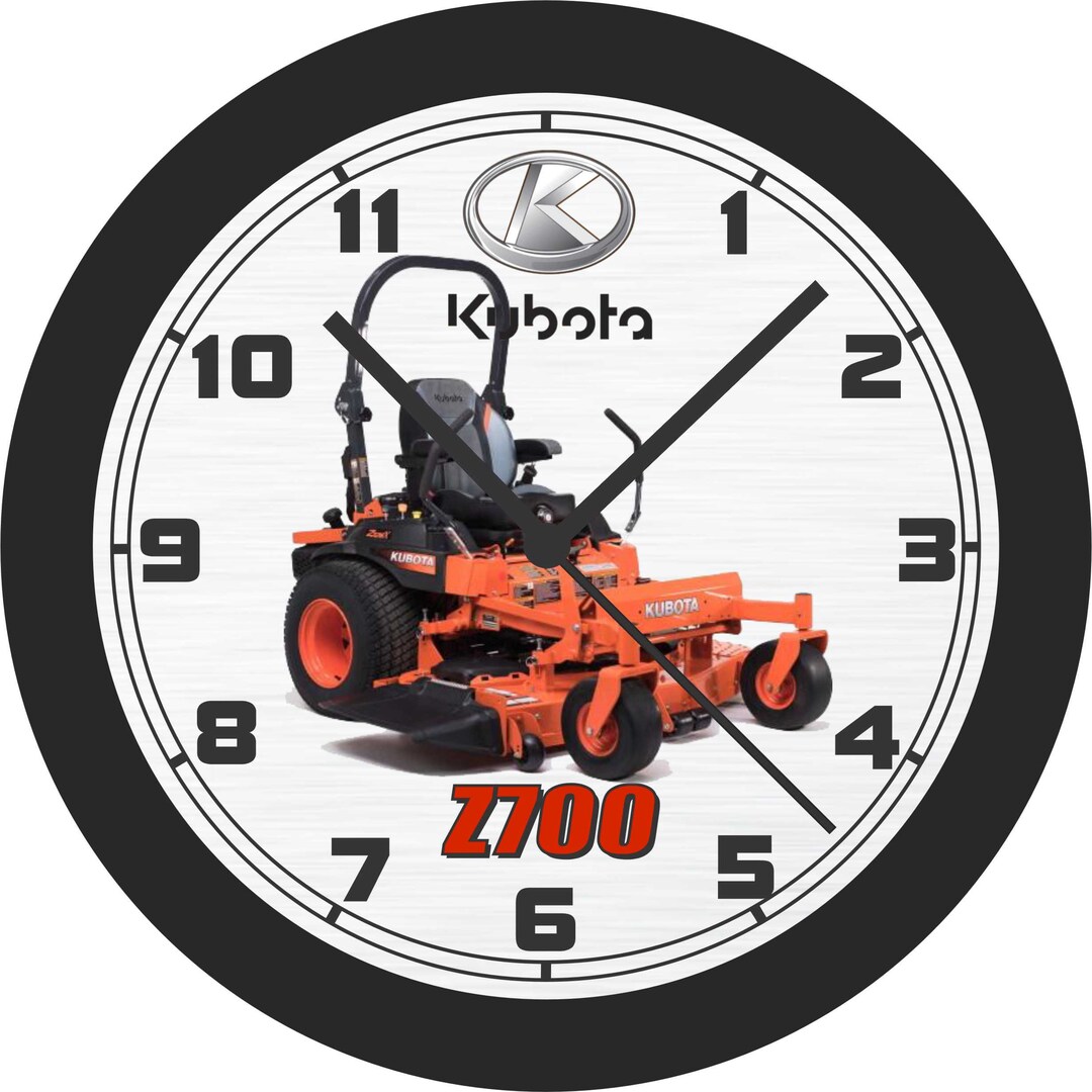 Kubota Z700 Professional Mower Wall Clockfree US Ship Etsy