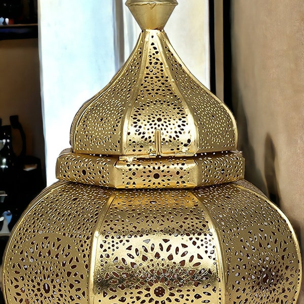 Moderne turc vintage Antique Look marocain doré plafonniers maison lanterne pendentif cadeaux oriental arabe lampes suspendues