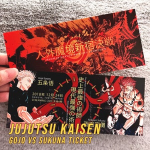 Gojo vs Curse King Fight Ticket || Sorcery Fighting Curses Anime