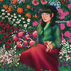 Maomao&#39;s Garden || Apothecary Diary || Anime Prints