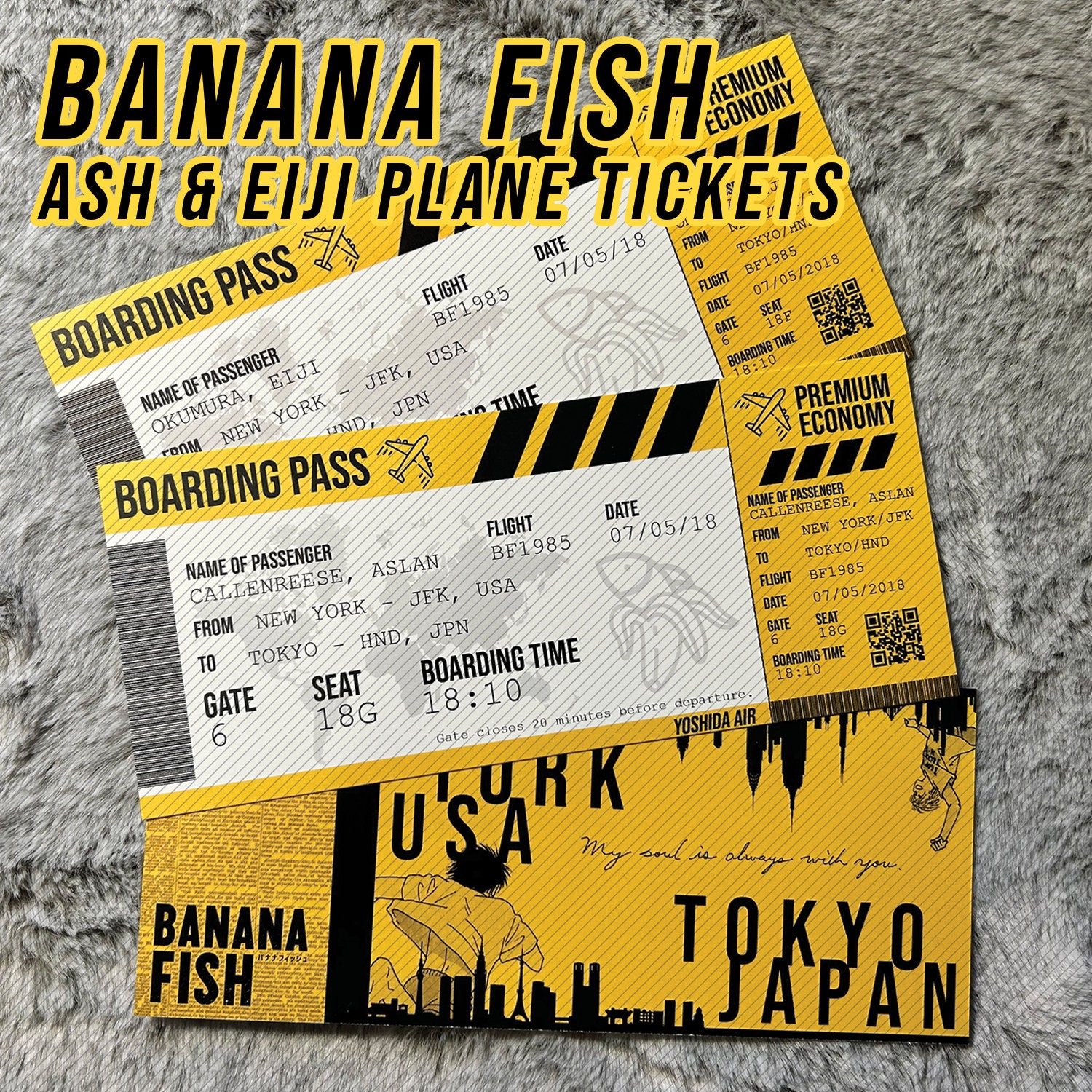 Download Ash Lynx and Eiji Okumura, the main characters in the popular anime  series, Banana Fish.