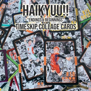 HQ!! Timeskip Character Collage Cards || Volleyball Anime || Collectable Trading Cards