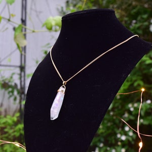 Resin Iridescent Crystal Necklace