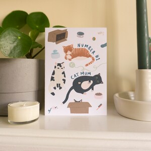 A6 greetings card - best cat mum, ever! | perfect to celebrate your favourite cat lover