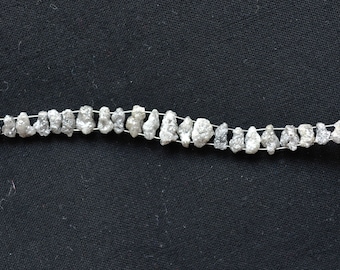Gems For Jewels Cube de diamant brut gris de 4,5 à 5 mm, 1 pièce