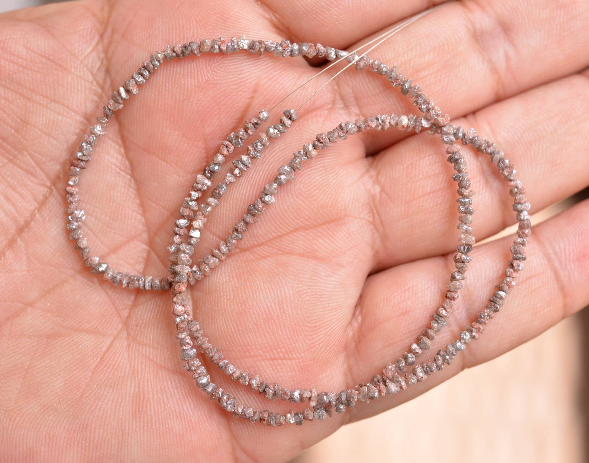 Red Diamond Beads Raw Diamond Bead Natural Uncut Diamond Etsy