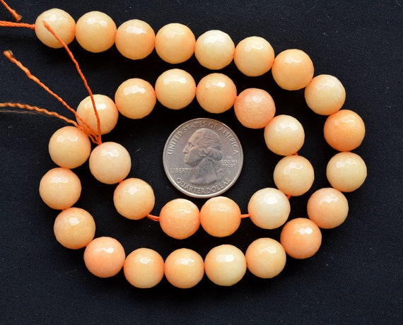 Facet Stone Pendant - Peach Color Facet Stone Pendant - Peach Color