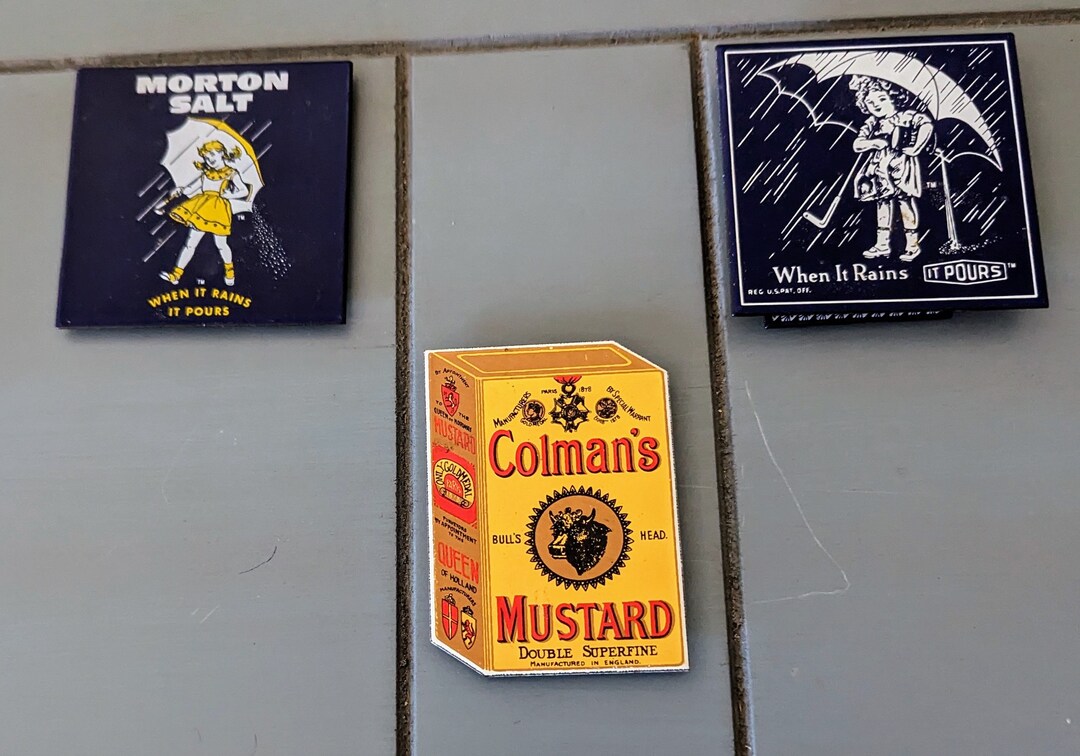 Trio of Vintage Themed Refrigerator Two Are Morton Etsy