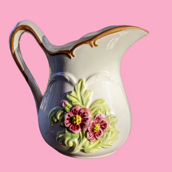 Gold Trim Pitcher Etsy