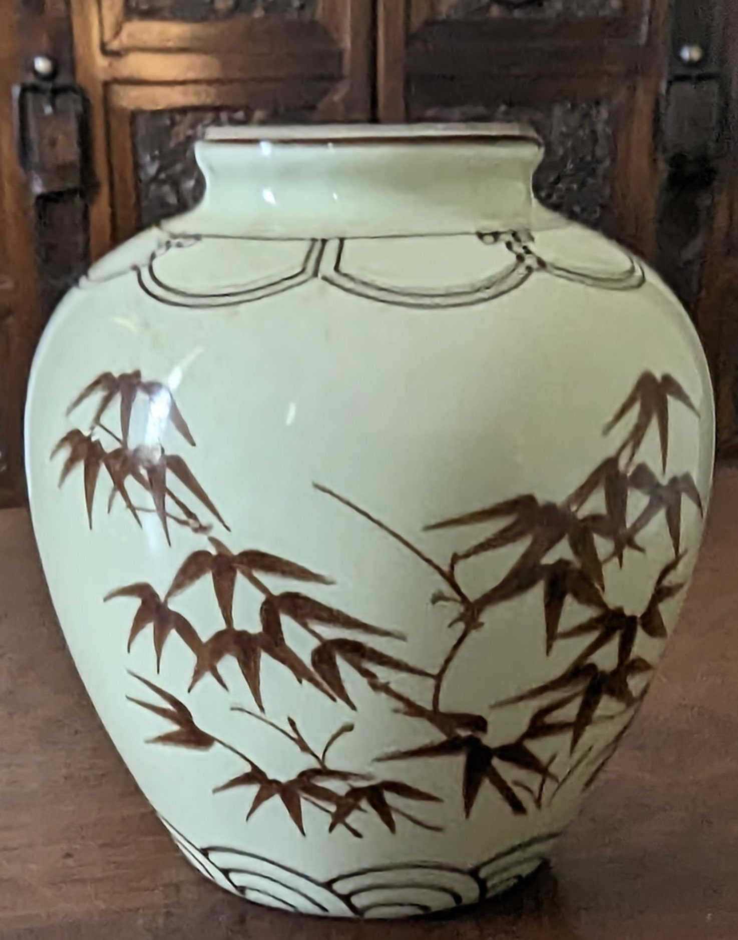 Miniature Japanese Litan Dynasty 16 Century, Imperial Collection Replica Vase, Celedon Green With Brown Bamboo. Made in Japan, Number K 67. - Etsy Miniature Japanese Litan Dynasty 16 Century, Imperial Collection Replica Vase, Celedon Green With Brown Bamboo. Made in Japan, Number K 67. - Etsy