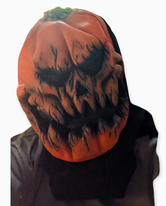 Halloween Pumpkin Mask With Black Drape and Green Gloves. See Photos. -  Etsy Denmark