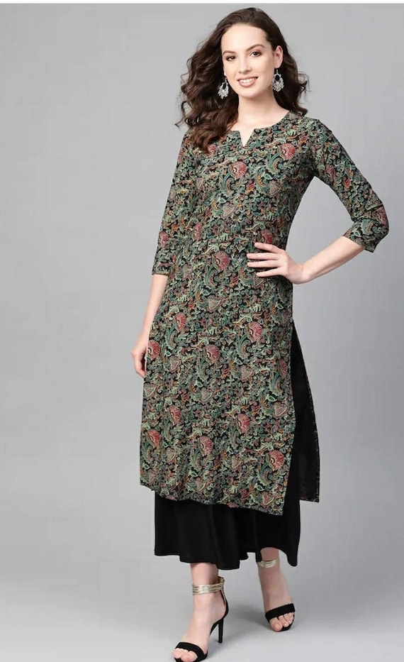 Shop Floral Printed Nayra cut Kurtis & Kurtas Online | Me99