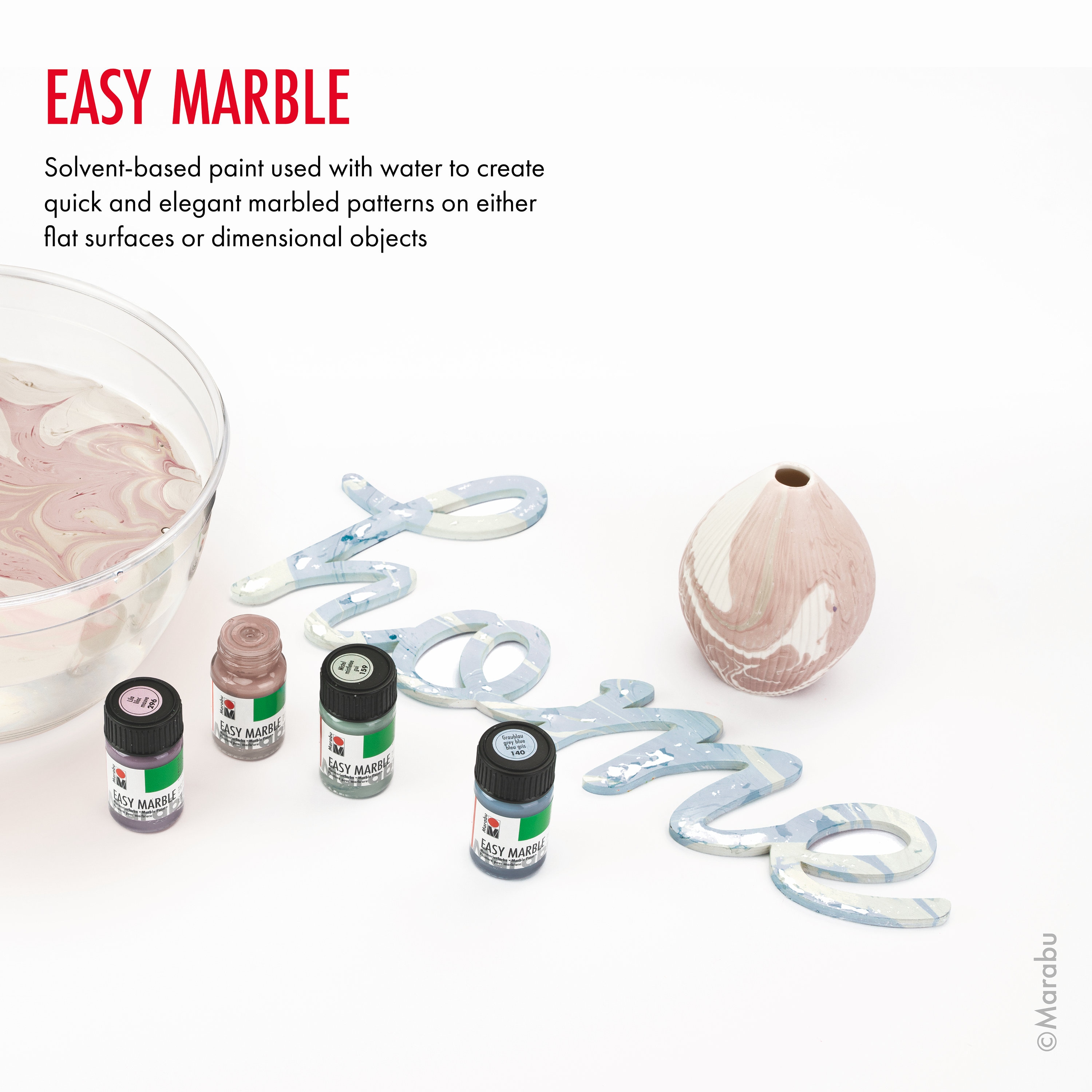 Marabu Easy Marble Paint Set 42 colores Botellas de 15 ml Etsy España