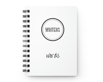 Writers Words Signature Spiral Bound Notebook Journal