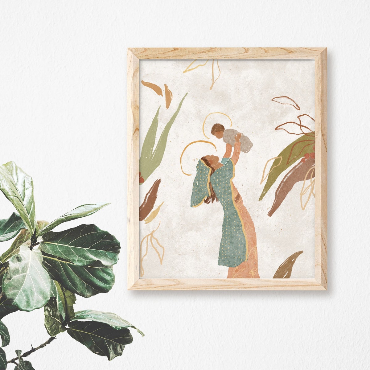 Blessed Mother and Baby Jesus Our Lady of Guadalupe Madonna and Child Catholic Art Print - Etsy