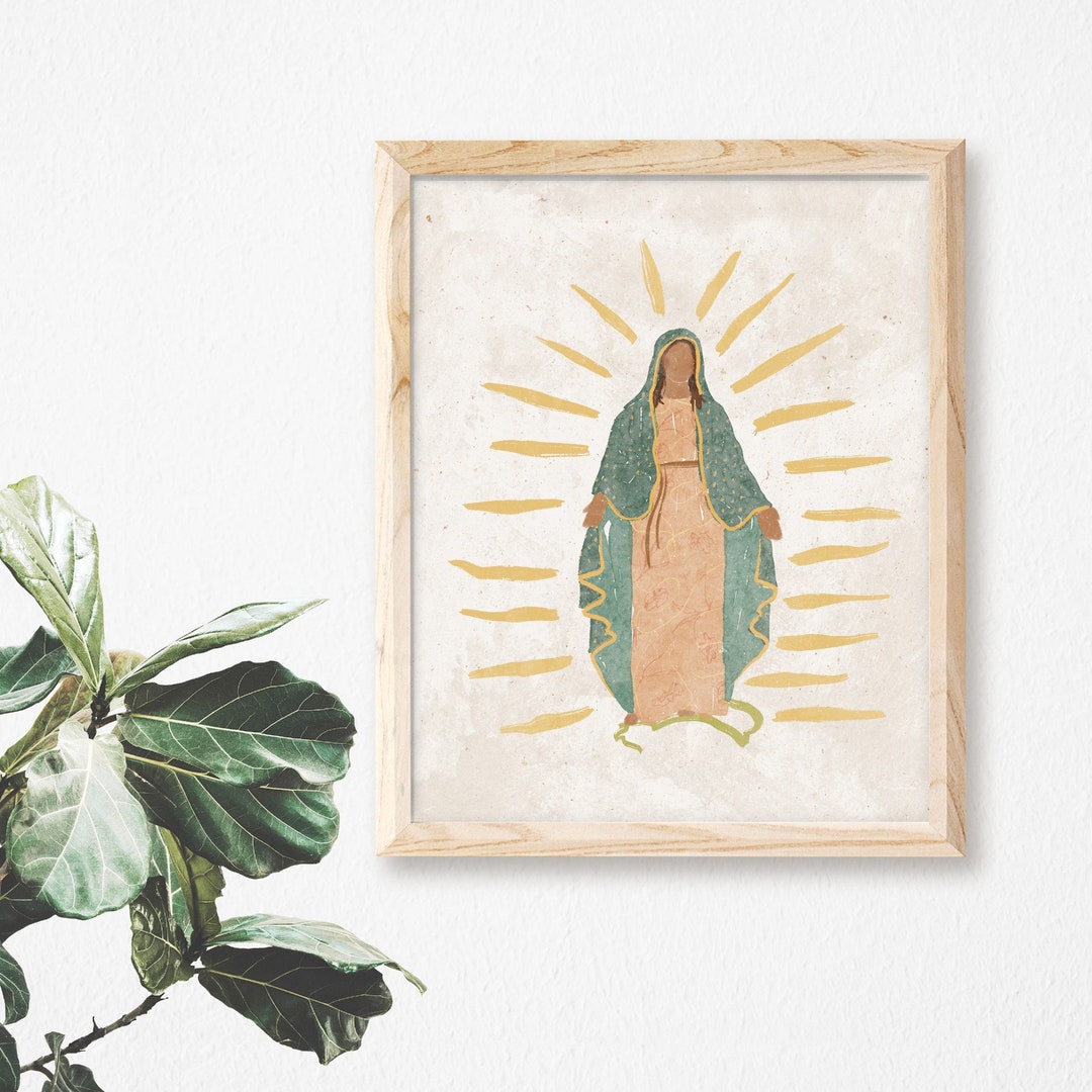 Our Lady of Guadalupe Art Print: Catholic Wall Decor - Etsy