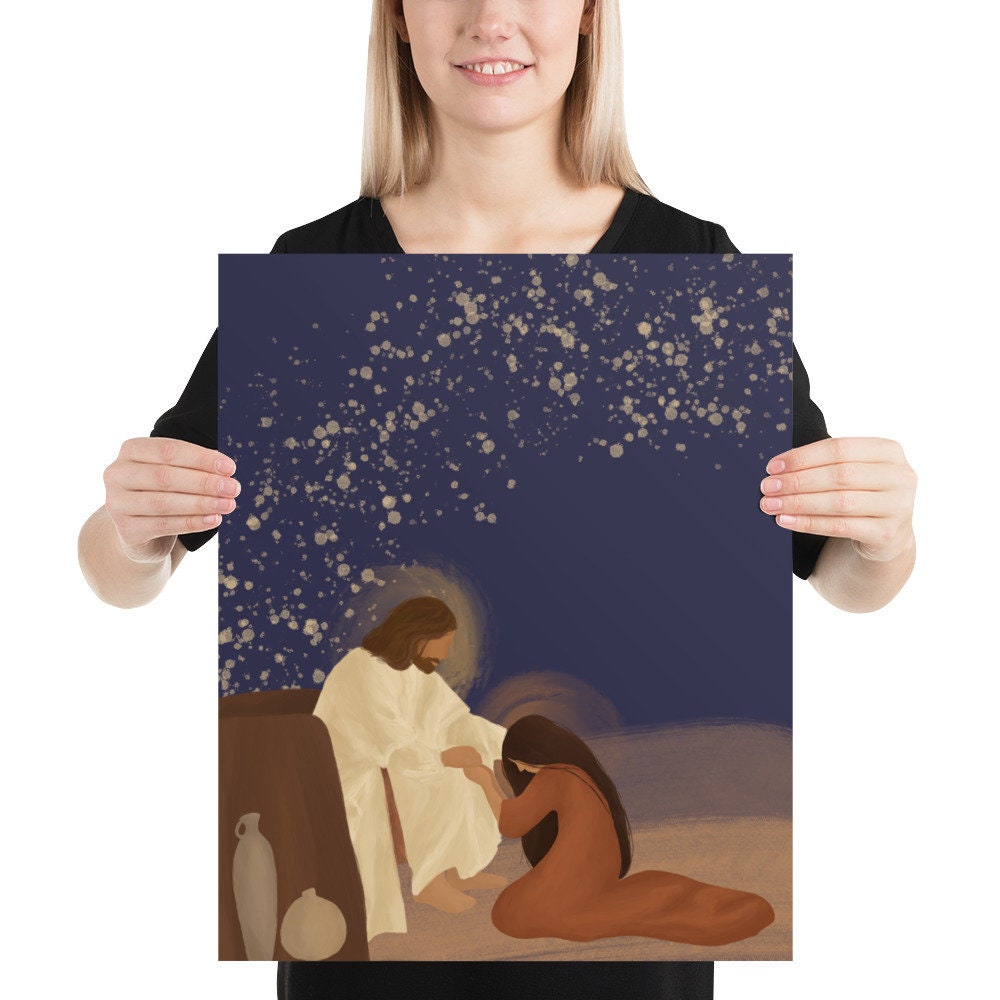 Jesus Christ and Mary Magdalene | Catholic Art Print | Christian Home ...