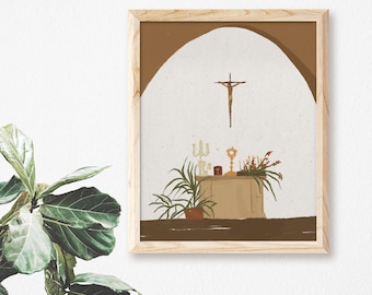 Holy Eucharist | Catholic Art Print