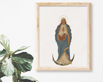 Blessed Virgin Mary | Catholic Art Print