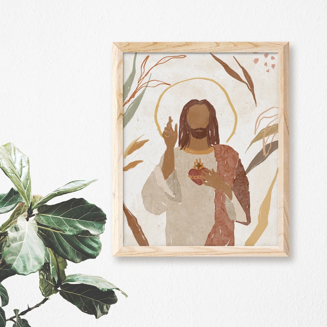 Sacred Heart of Jesus Art Print: Catholic Religious Wall Decor - Etsy