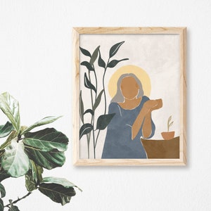 Saint Anne | Catholic Art Print | Religious Home Decor | Christian Wall Art  | Nursery Artwork