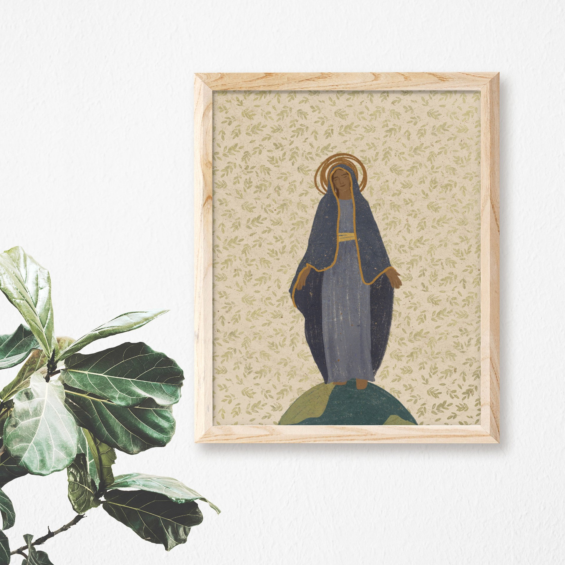 Blessed Virgin Mary | Catholic Art Print | Our Lady - Etsy