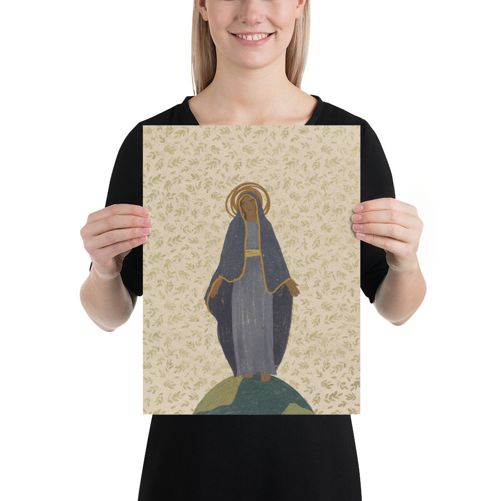 Blessed Virgin Mary | Catholic Art Print | Our Lady - Etsy
