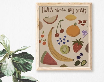 Fruits of the Holy Spirit | Catholic Art Print