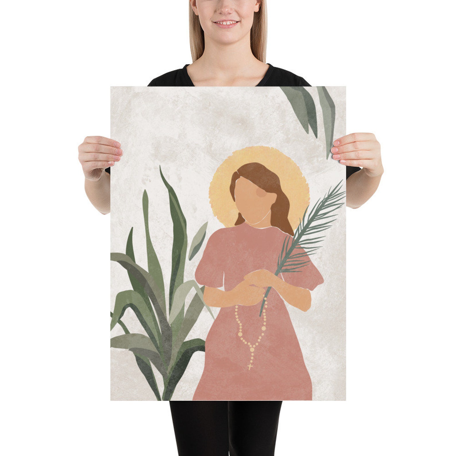 Saint Maria Goretti | Catholic Art Print | Baptism Gift | Confirmation ...