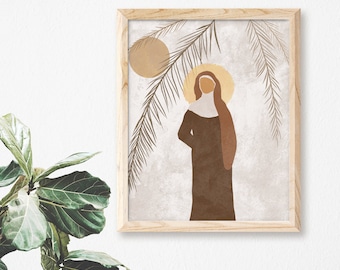 Saint Edith Stein | Saint Teresa Benedicta of the Cross | Catholic Art Print | Carmelite Nun