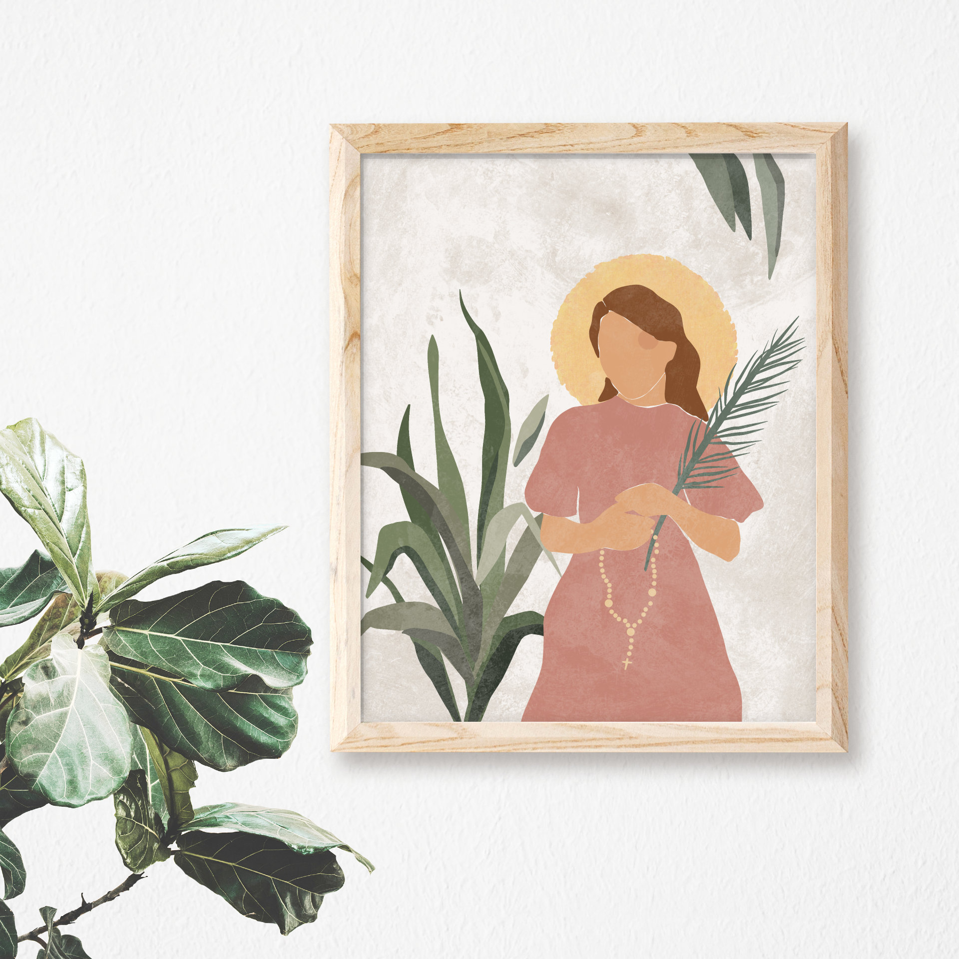Saint Maria Goretti | Catholic Art Print | Baptism Gift | Confirmation ...