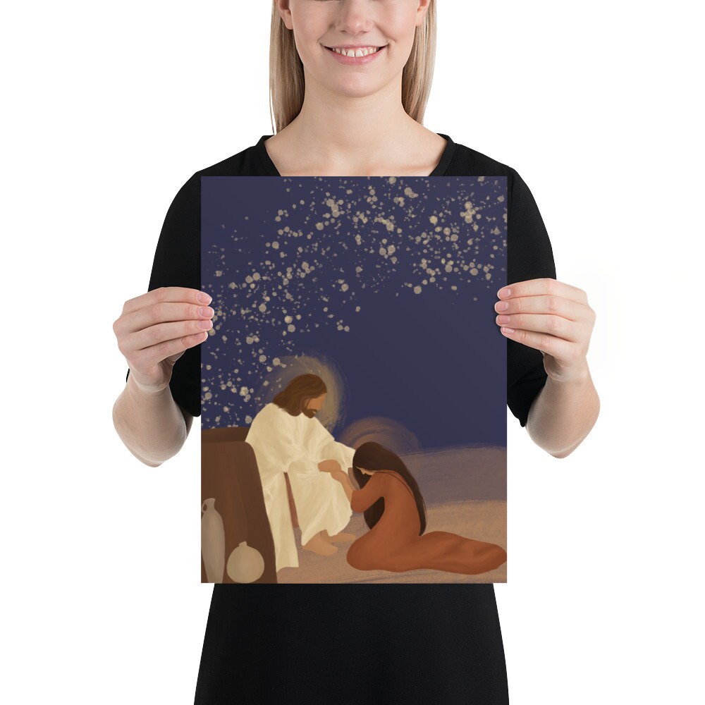 Jesus Christ and Mary Magdalene | Catholic Art Print | Christian Home ...