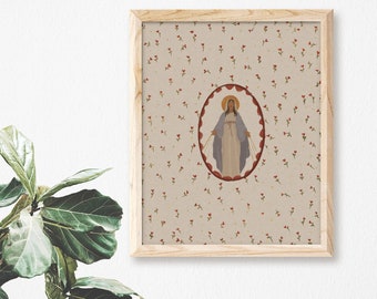 Blessed Virgin Mary | Catholic Art Print
