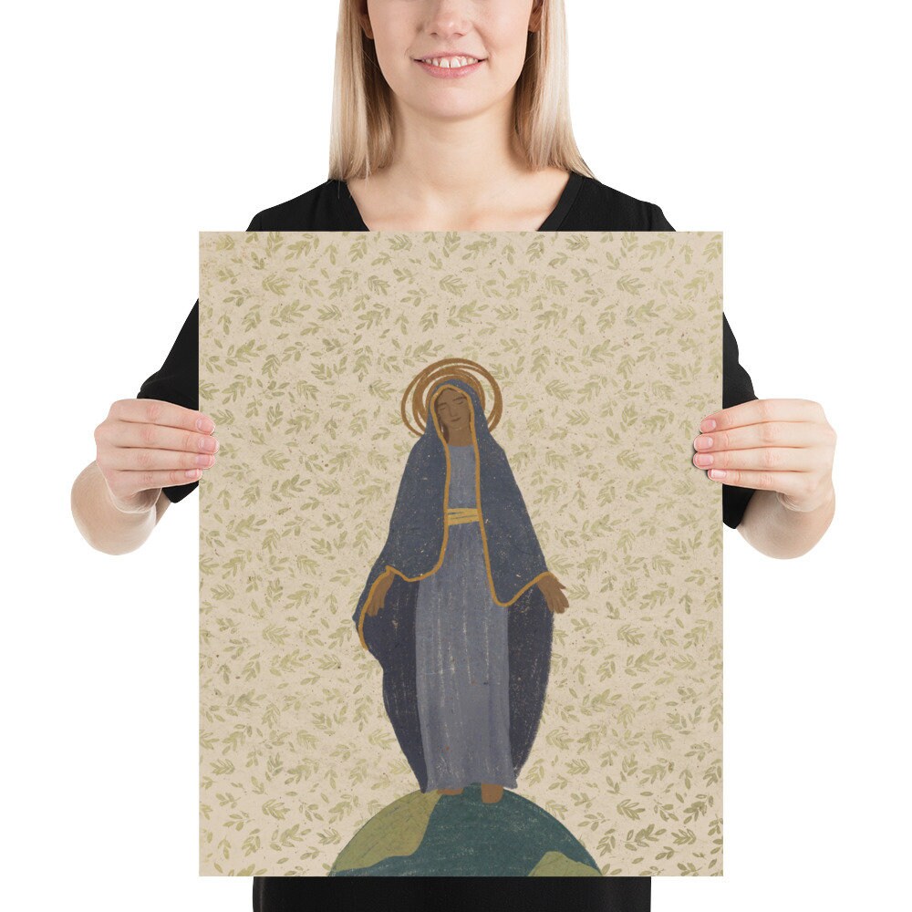 Blessed Virgin Mary | Catholic Art Print | Our Lady - Etsy