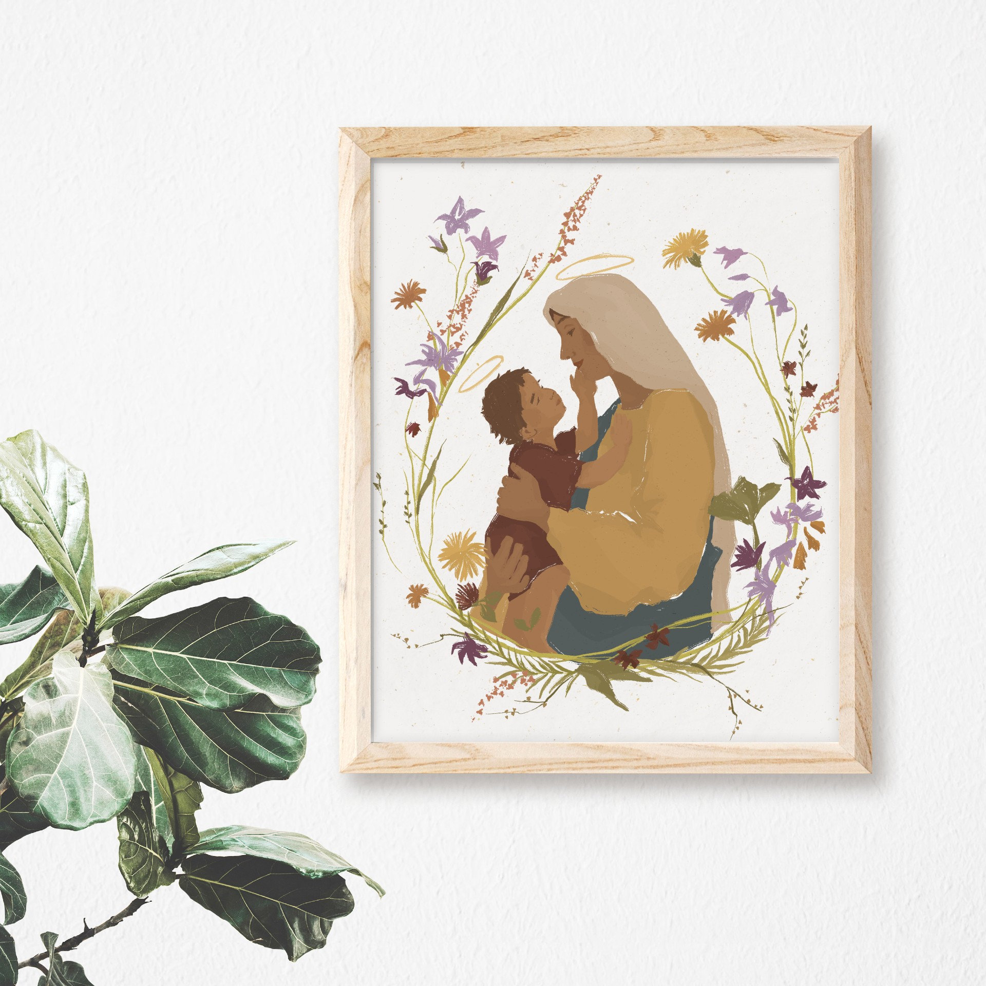 Madonna and Child | Catholic Art Print - Etsy
