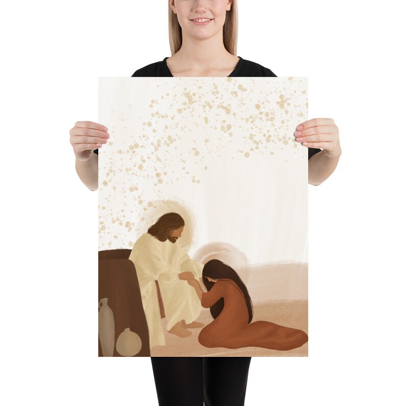 Jesus Christ and Mary Magdalene | Catholic Art Print | Christian Home ...