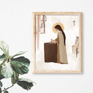 St. Therese of Lisieux | of the Child Jesus | The Little Flower | Catholic Art Print