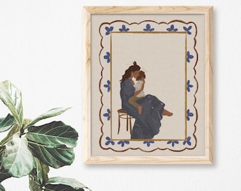 Mary and Baby Jesus | Catholic Art Print