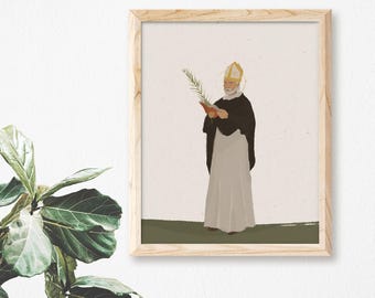 Saint Albert the Great | Catholic Art | Home Decor