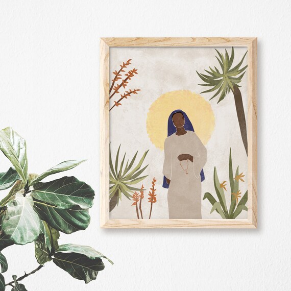 Our Lady of Kibeho Catholic Art Print Our Lady of Sorrows | Etsy