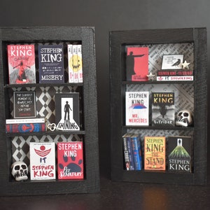 Stephen King Tiny Shelf — Miniature Bookshelf Featuring Bestselling Novels by the King of Horror