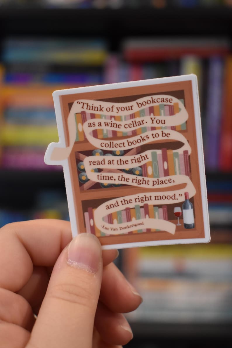 Bookcase Quote Sticker - Etsy