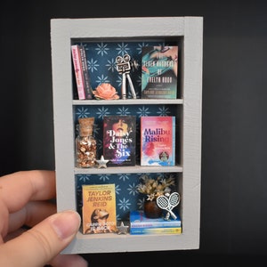 Taylor Jenkins Reid Tiny Shelf — Miniature Bookshelf Featuring Taylor Jenkins Reid's Bestselling Novels