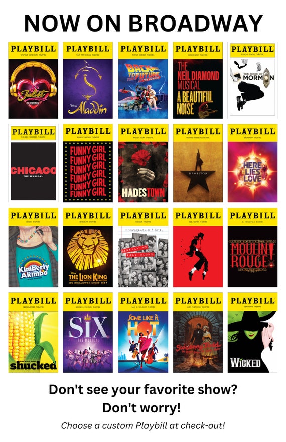one of the playbills was my first ever broadway show… can you