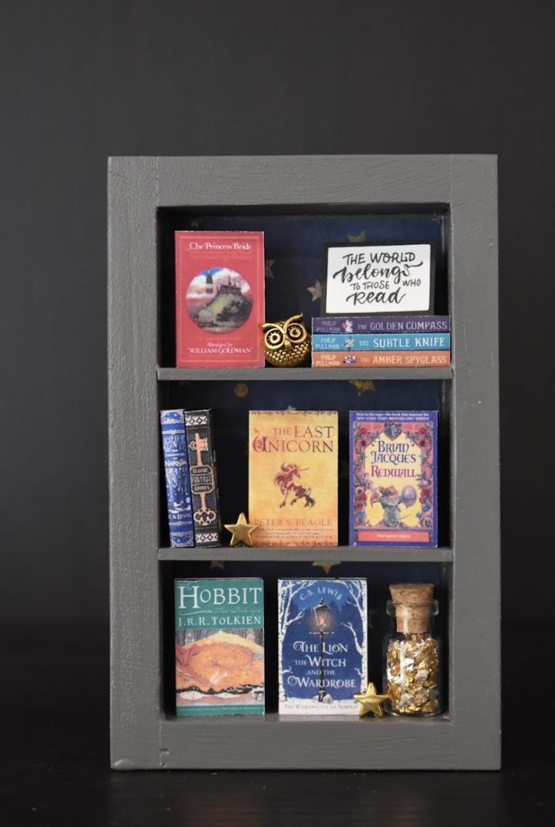 Fantasy Books Tiny Shelf - Etsy